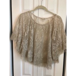 Cream lace blouse